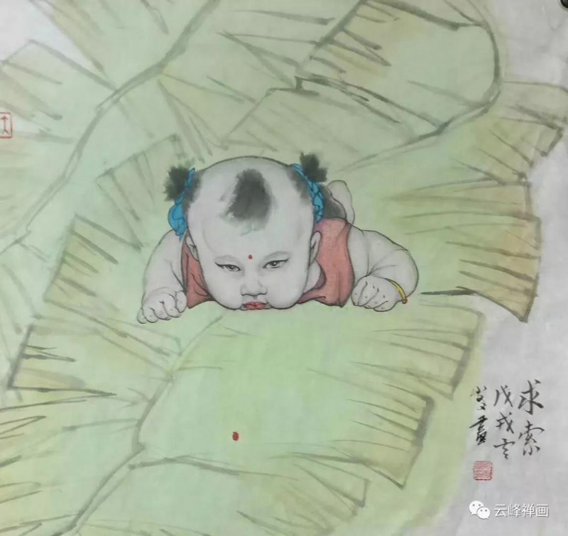 雲(yún)峰禪畫集 | 月滿明光又月缺，不知心事留多久