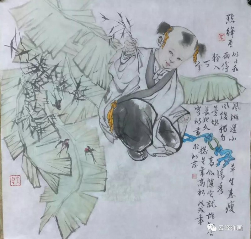 雲(yún)峰禪畫集 | 月滿明光又月缺，不知心事留多久