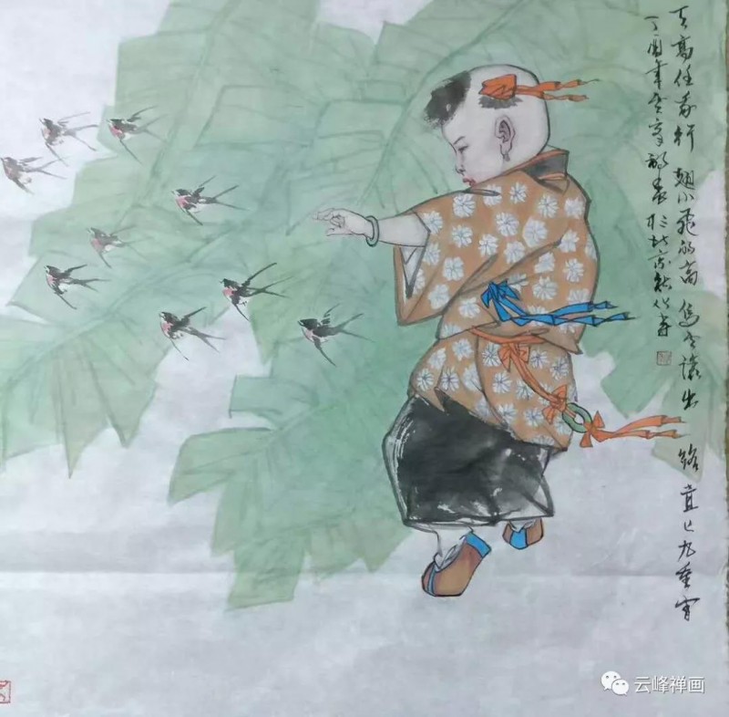 雲(yún)峰禪畫集 | 月滿明光又月缺，不知心事留多久