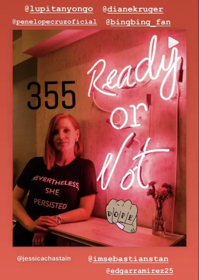 范冰冰參演好萊塢特工片《355》開拍，導(dǎo)演曬照官宣