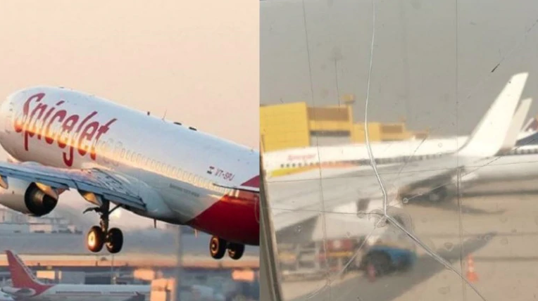 印度一客機(jī)機(jī)窗破裂后用膠帶粘住繼續(xù)飛