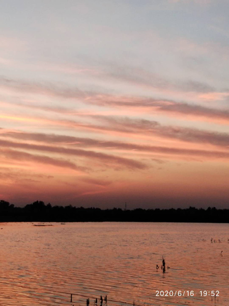 潮白落日——任彤手機(jī)拍圖