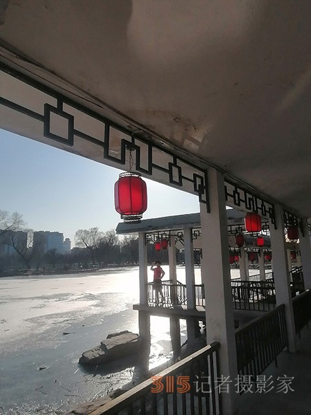 李月手機拍圖——玉淵潭公園冰開春來