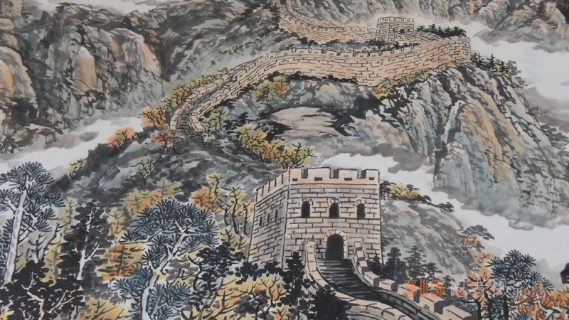 畫中游長城 長城一墨6年杰作800米長城畫卷再現京城