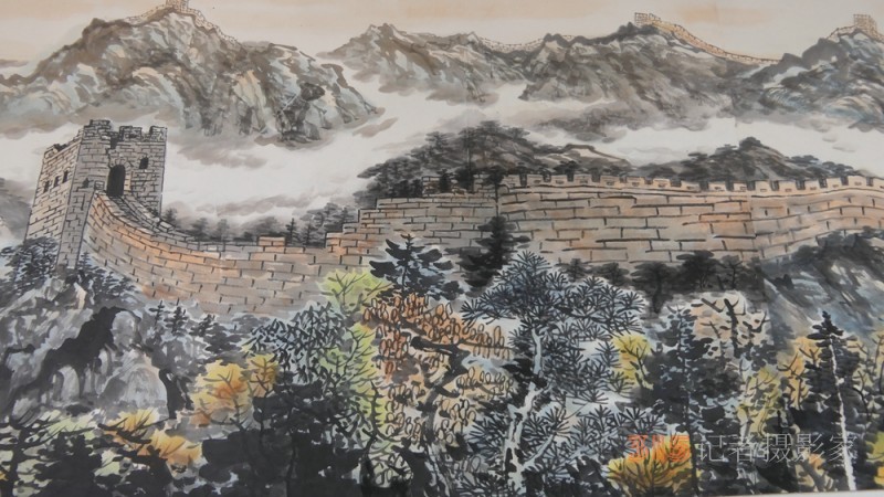 畫中游長城 長城一墨6年杰作800米長城畫卷再現京城