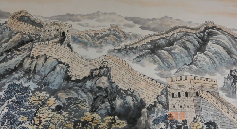 畫中游長城 長城一墨6年杰作800米長城畫卷再現京城
