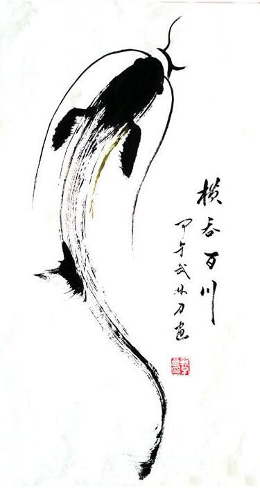 武林關(guān)公刀書靳有良龍年春節(jié)在翰園獻藝