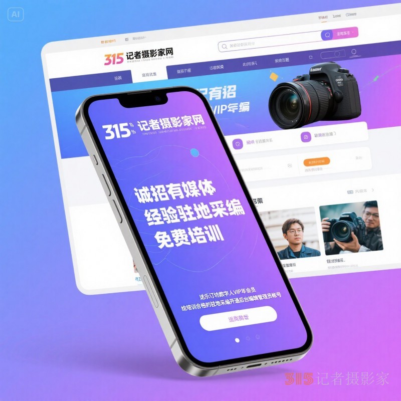 315記者攝影家網(wǎng)誠(chéng)招地市媒體采編，免費(fèi)培訓(xùn)，可開(kāi)通后臺(tái)