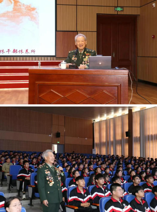 遼寧錦州義縣第二高級(jí)中學(xué)舉辦 “烽火歲月憶忠魂 薪火相傳育新人” 老兵進(jìn)校園主題教育活動(dòng)