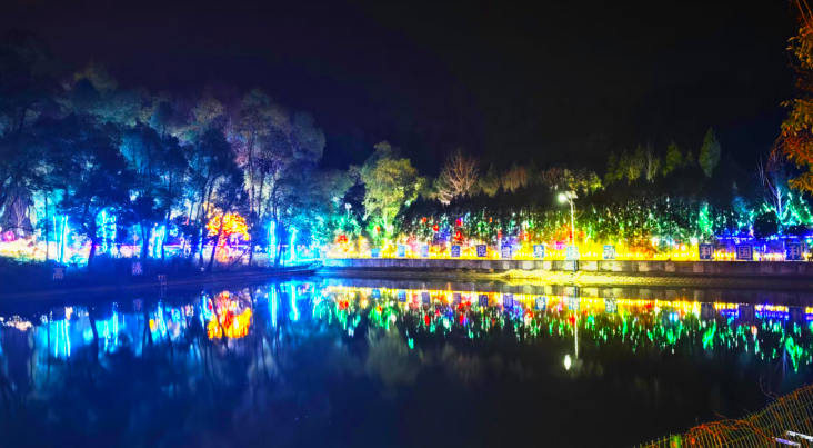 春節(jié)光影盛宴，青龍山“夜”綻華彩引客來