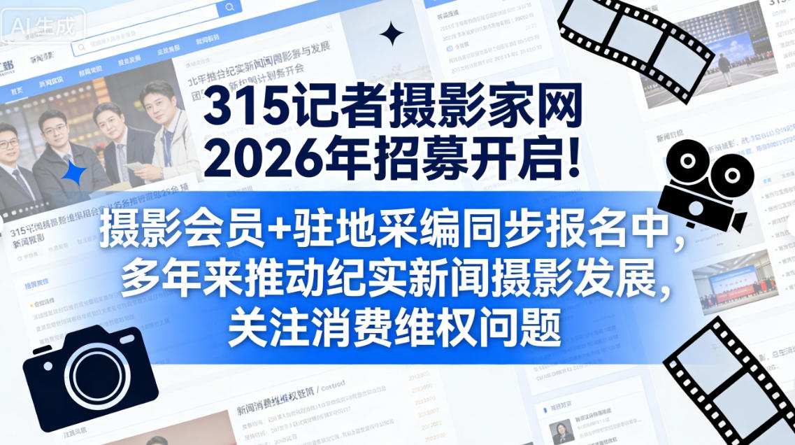 315記者攝影家網(wǎng)2026年招募開啟！攝影會(huì)員+駐地采編同步報(bào)名中