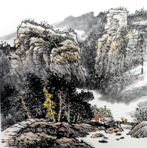 賀新春·戴五愛山水畫藝術展在安陽舉行