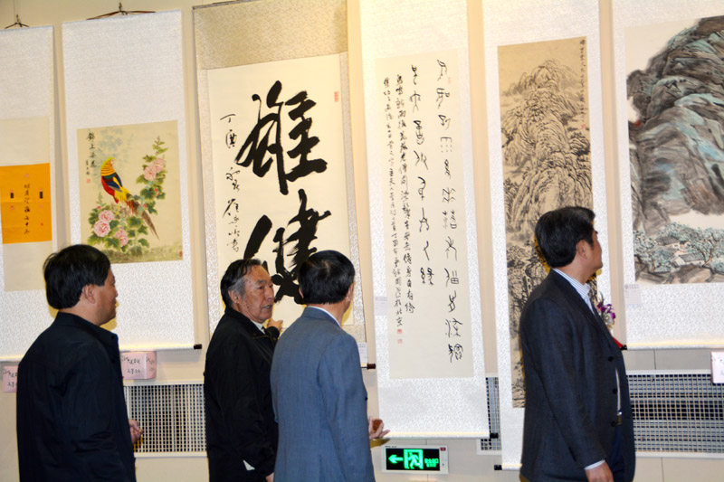 第五屆“大美平谷 水墨周莊”書畫展開幕