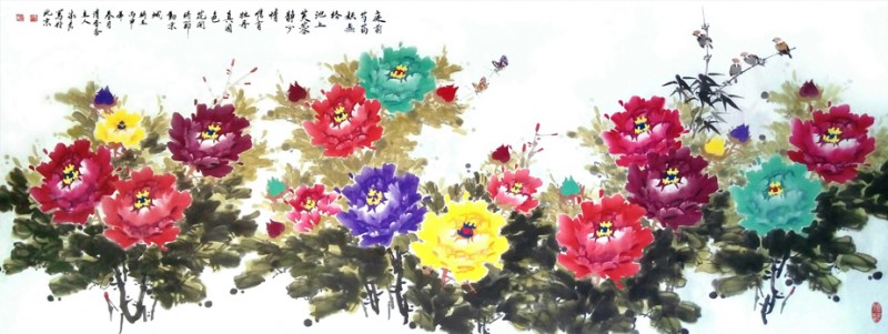 著名畫家靳家宏作品藝術欣賞
