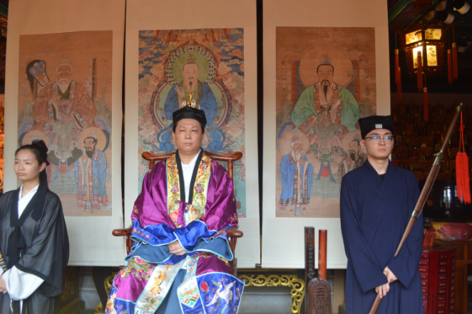 火神圣誕民俗活動在北京什剎?；鹕駨R隆重舉行