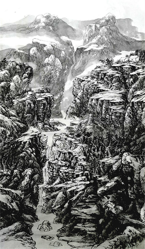 圓夢路上——靳軍美術(shù)作品展在滑縣舉辦