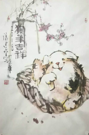 狗年興旺,幸福滿滿!畫家潘建業筆下的狗 狗年興旺,幸福滿滿!畫家潘建業筆下的狗