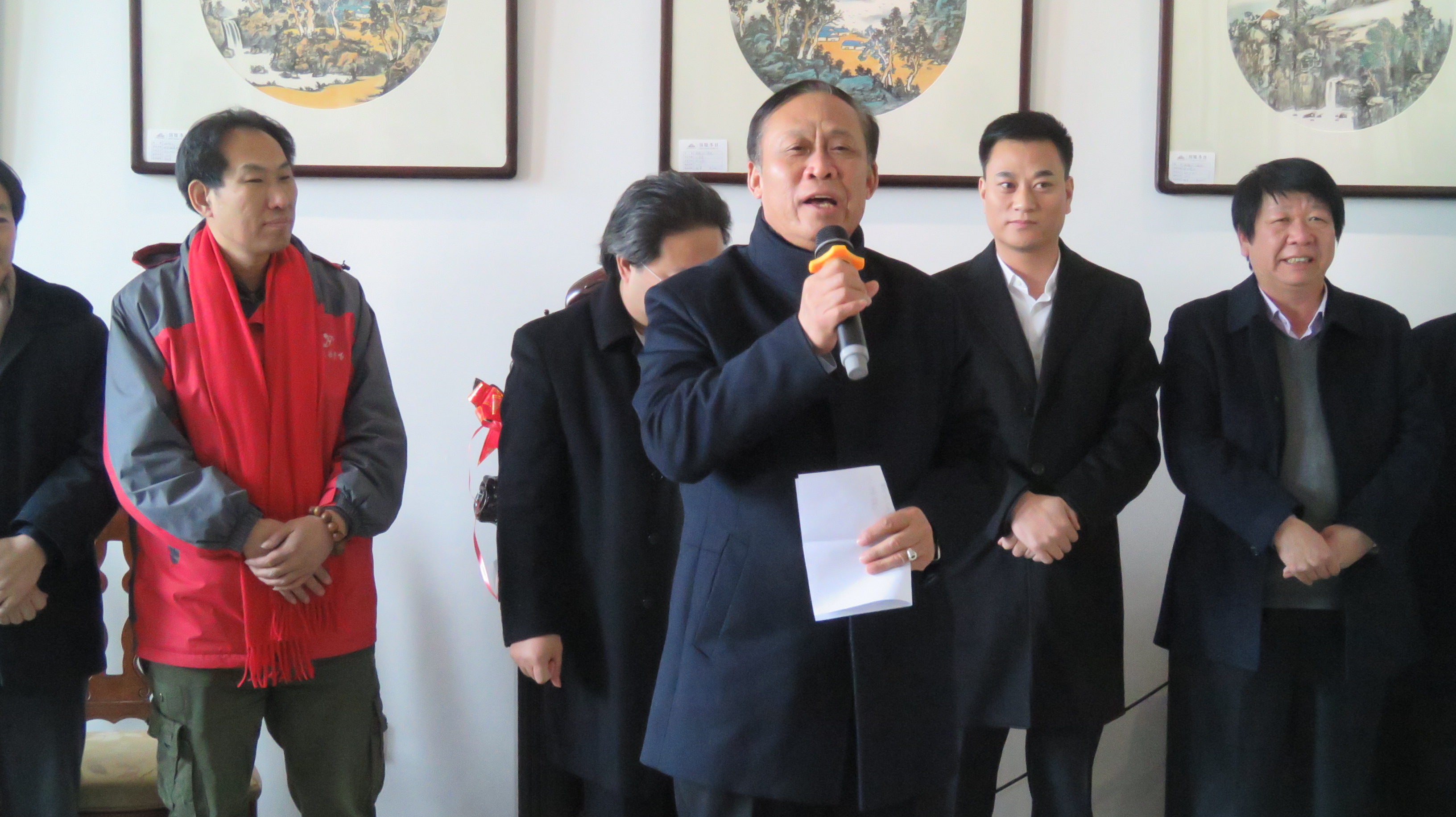 袁氏國藝新春年會暨于建剛曲勝利書畫聯展在宋莊舉行