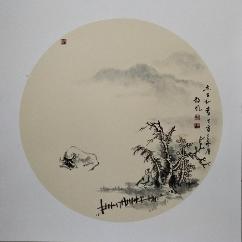曲徑通幽處，禪房花木深----青年畫家朔風作品欣賞