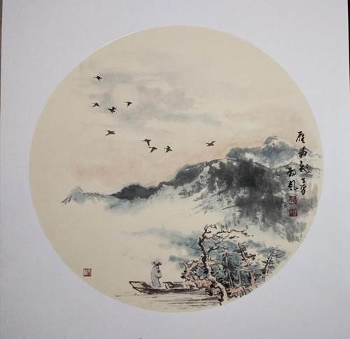 曲徑通幽處，禪房花木深----青年畫家朔風作品欣賞