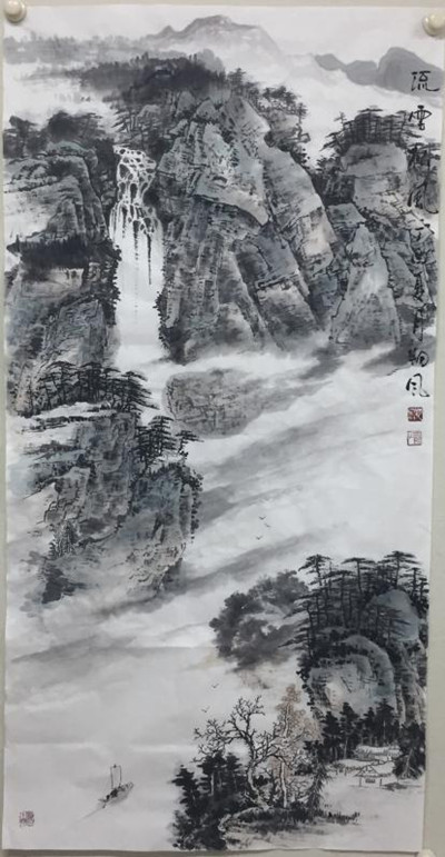曲徑通幽處，禪房花木深----青年畫家朔風作品欣賞