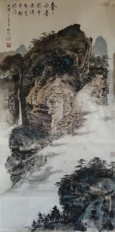 曲徑通幽處，禪房花木深----青年畫家朔風作品欣賞
