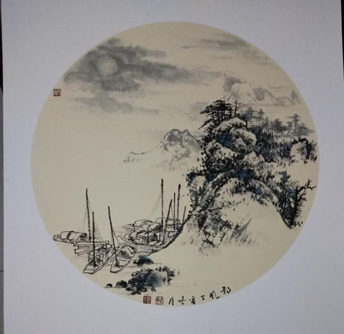 曲徑通幽處，禪房花木深----青年畫家朔風作品欣賞