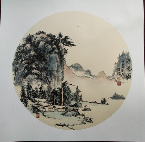 曲徑通幽處，禪房花木深----青年畫家朔風作品欣賞