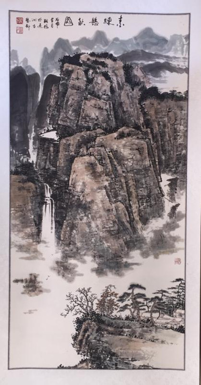 曲徑通幽處，禪房花木深----青年畫家朔風作品欣賞