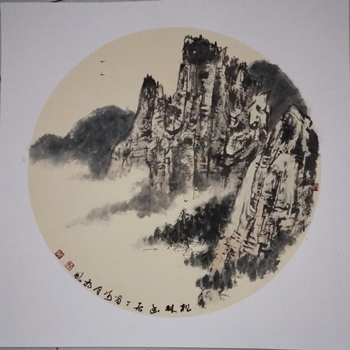 曲徑通幽處，禪房花木深----青年畫家朔風作品欣賞