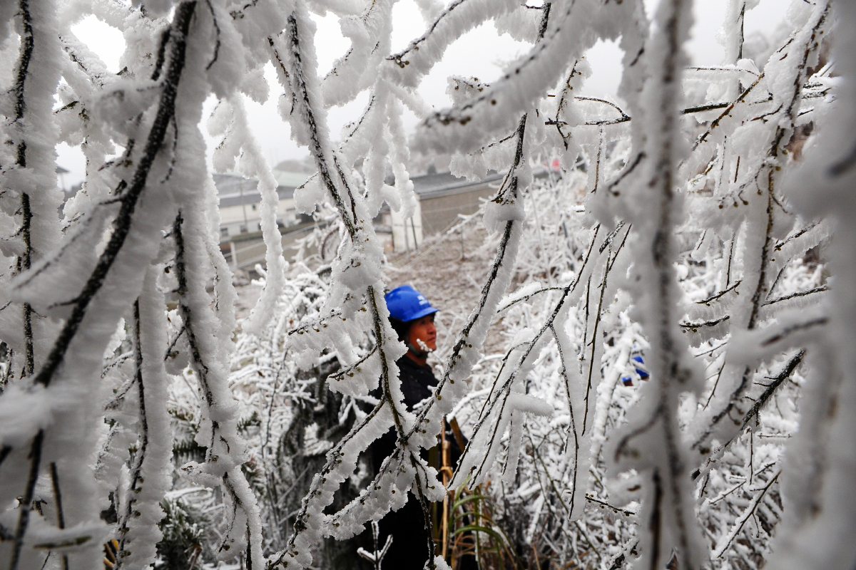 南方電網貴州公司發布低溫雨雪冰凍災害橙色預警