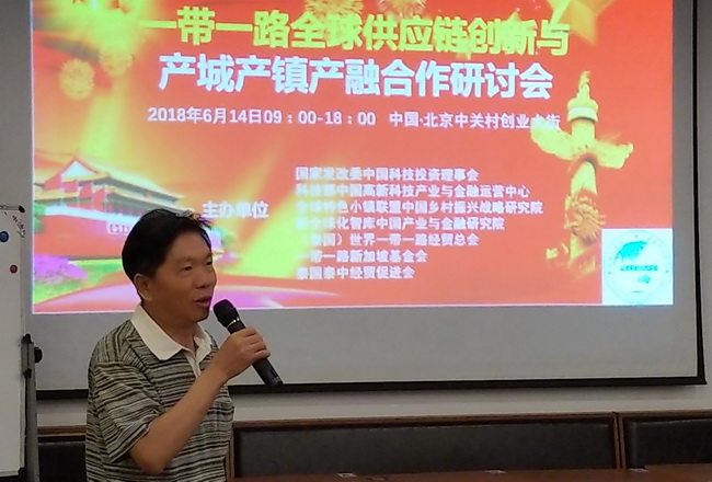 一帶一路全球供應鏈創新與產城產鎮產融合作研討會在北京舉行
