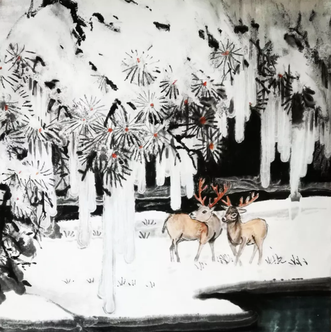 靳榮云冰雪礬墨畫(huà)與傳統(tǒng)國(guó)畫(huà)匯報(bào)展