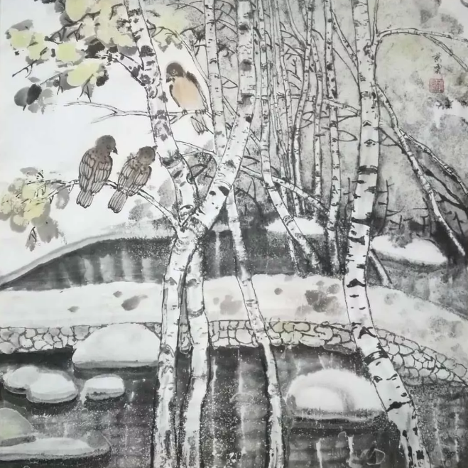 靳榮云冰雪礬墨畫(huà)與傳統(tǒng)國(guó)畫(huà)匯報(bào)展