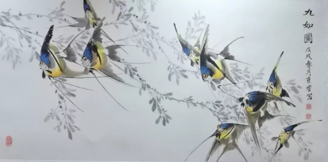 靳榮云冰雪礬墨畫(huà)與傳統(tǒng)國(guó)畫(huà)匯報(bào)展