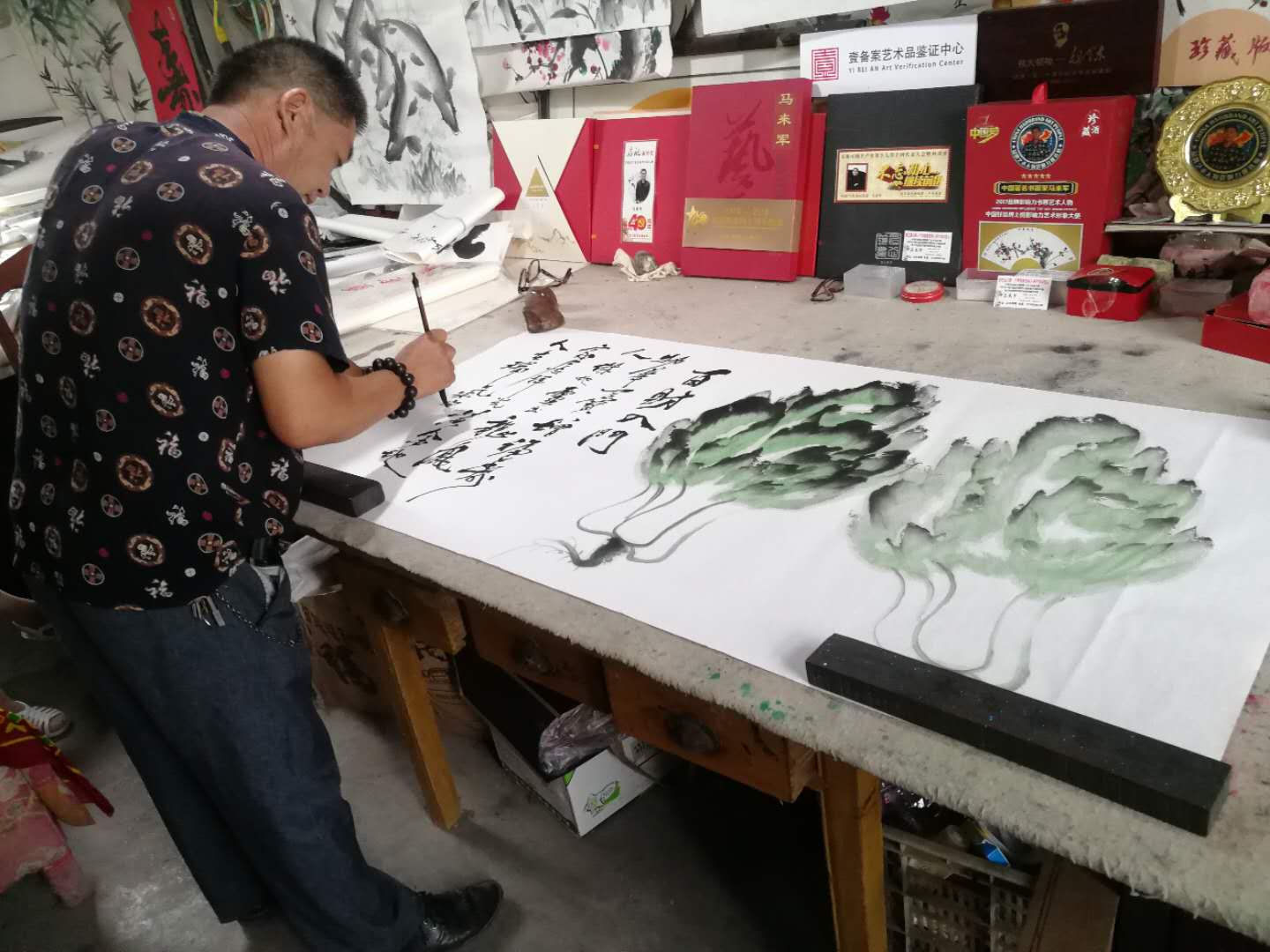 色彩與水墨的融合-訪當代著名畫家馬來軍 色彩與水墨的融合-訪當代著名畫家馬來軍