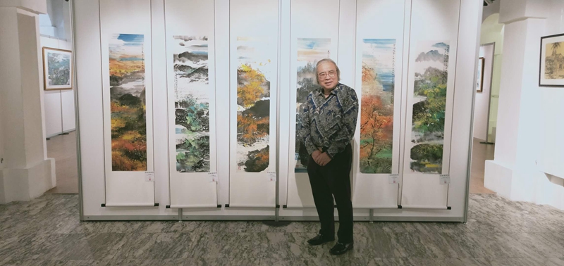 “造神入理，回得天意”梁振康畫展在新加坡河畔藝術(shù)之家隆重舉行