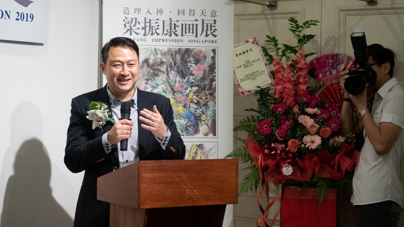“造神入理，回得天意”梁振康畫展在新加坡河畔藝術(shù)之家隆重舉行