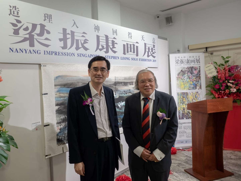 “造神入理，回得天意”梁振康畫展在新加坡河畔藝術(shù)之家隆重舉行