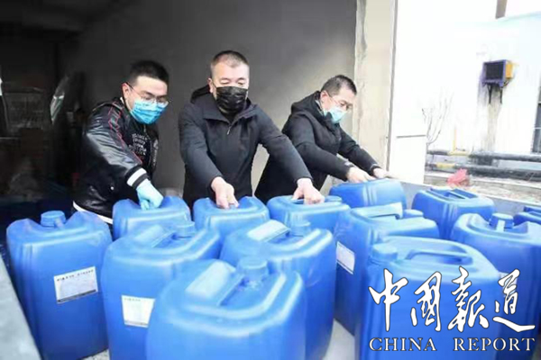 山東淄川：國光陶瓷捐贈3噸消毒液助力戰“疫”