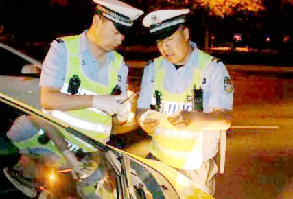 山西忻州交警二大隊，忻府最美風景線