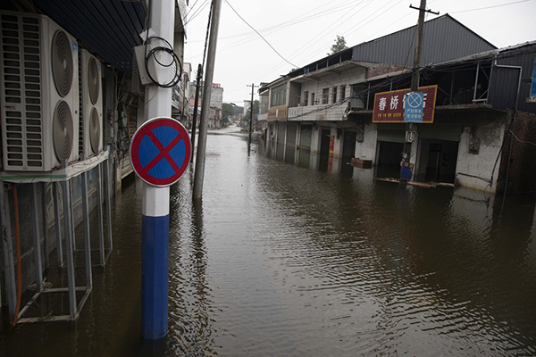 外洪內澇 江西鄱陽湖沿岸村鎮變澤國