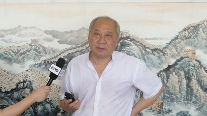 畫中游長城 長城一墨6年杰作800米長城畫卷再現京城