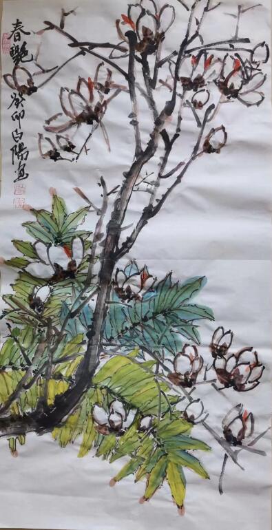 花鳥畫家白陽作品賞析 花鳥畫家白陽作品賞析