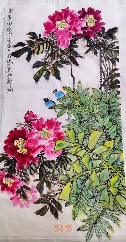 花鳥畫家白陽作品賞析 花鳥畫家白陽作品賞析