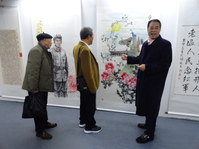紀(jì)念延安雙擁運(yùn)動80周年全國名家書畫作品展在成都開幕