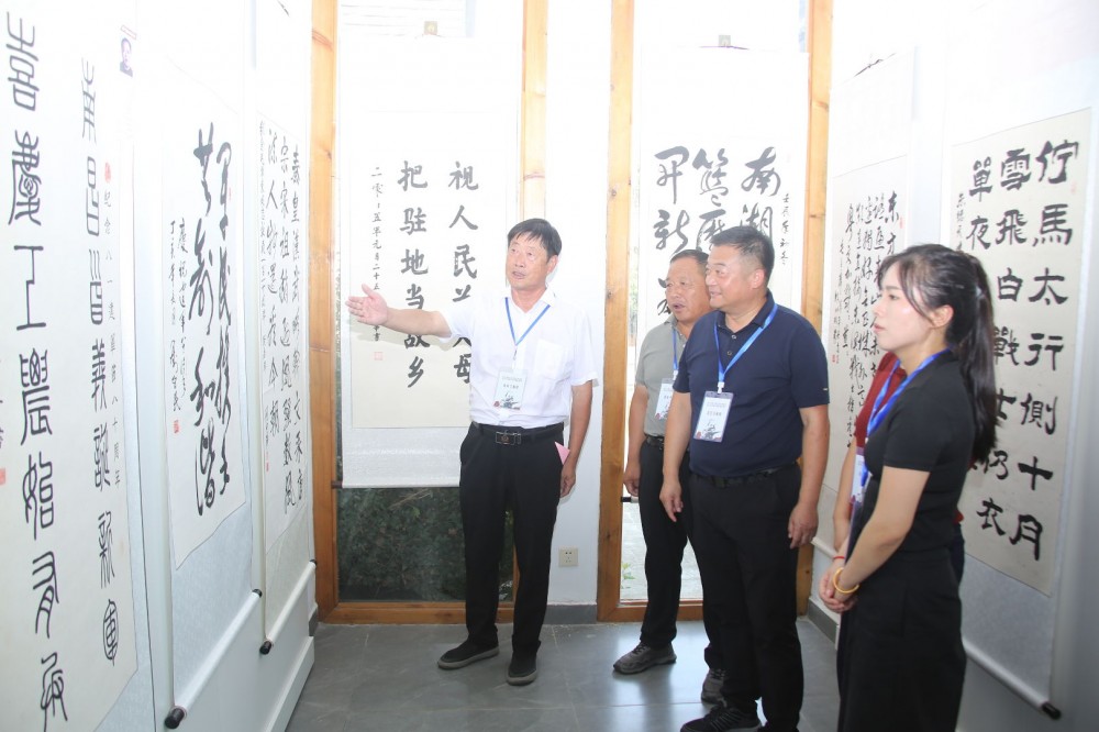 翰墨銘史 警鐘長鳴——紀念抗戰勝利80周年將軍書畫展在唐陵村隆重開幕